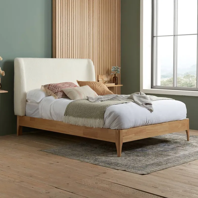 Birlea Unisex Halfden Bed Frame in White Size: King White female
