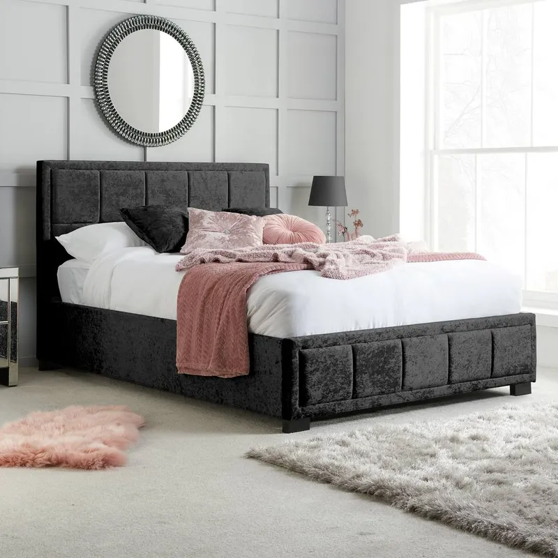 Birlea Hannover Bed in Black Size: Double - Black
