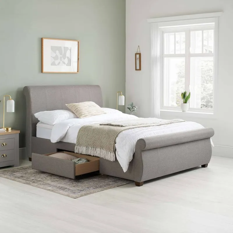 Birlea Unisex Lancaster Bed in Grey Size: King Grey King female