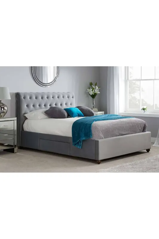 Birlea Marlow Bed in Grey Size: Super King Grey Super King