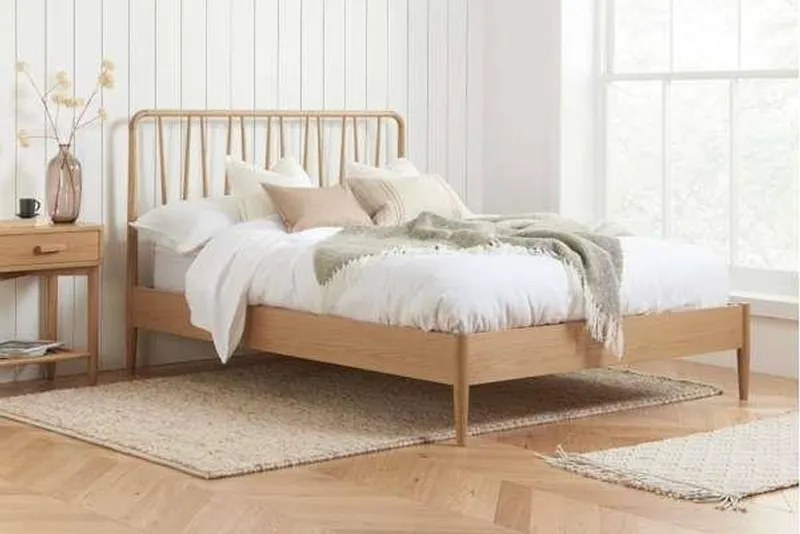 Jesper Bed Frame Birlea in Light Brown Size: Super King - Light Brown