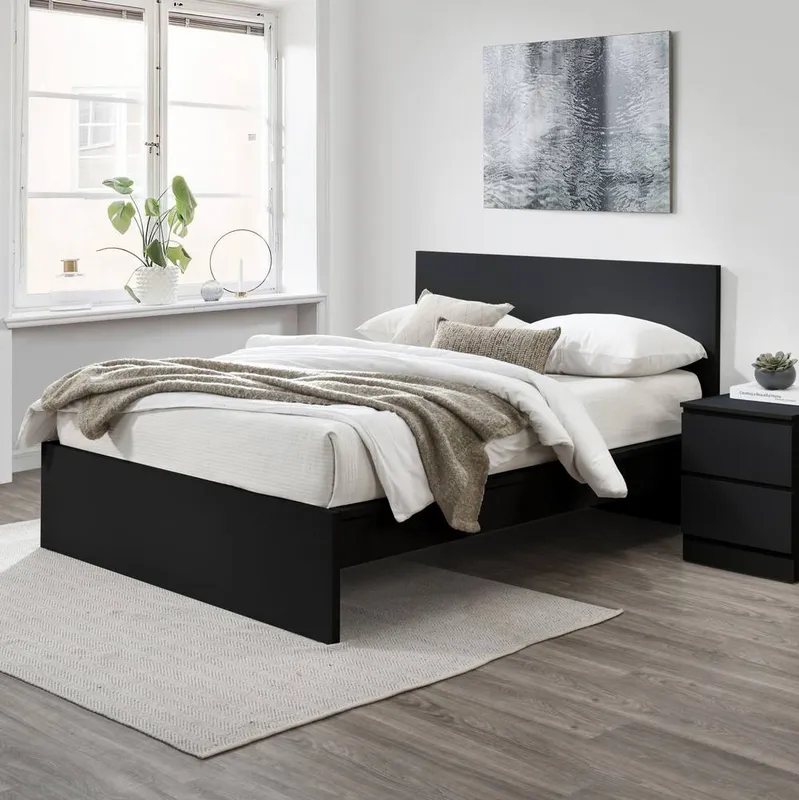 Oslo Bed Frame Birlea in Black Size: Double - Black