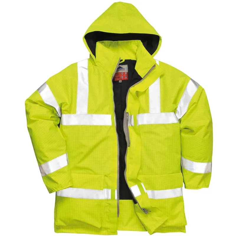 Bizflame Rain Hi-Vis Antistatic FR Jacket (Yellow)