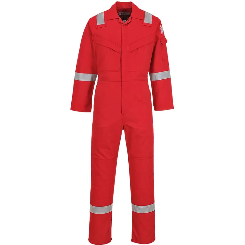 Unbranded Flame Resistant Anti-Static Coverall 350g (Red) Sm