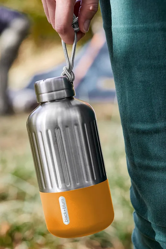 Black + Blum Explorer Bottle Silver/Orange in Orange Orange