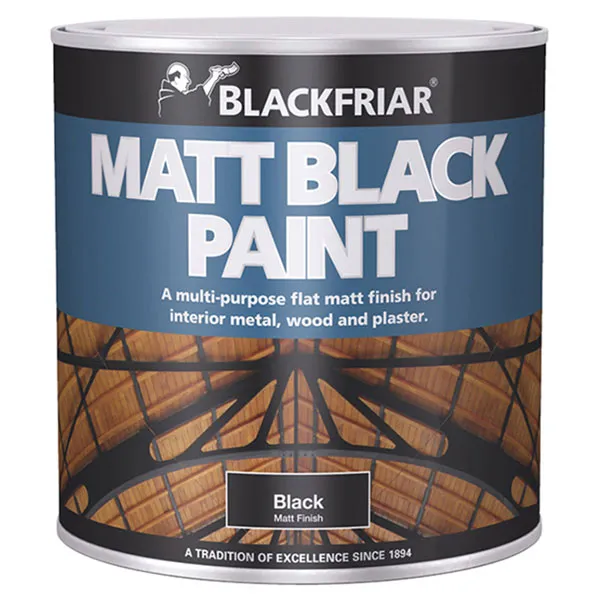 Blackfriar - Matt Black Paint 500ml BKFMB500