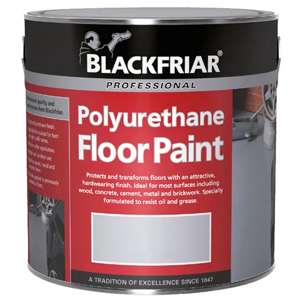 Blackfriar - BF2000001E1 Professional Polyurethane Floor Paint Tile Red 500ml BKFPFPTR500