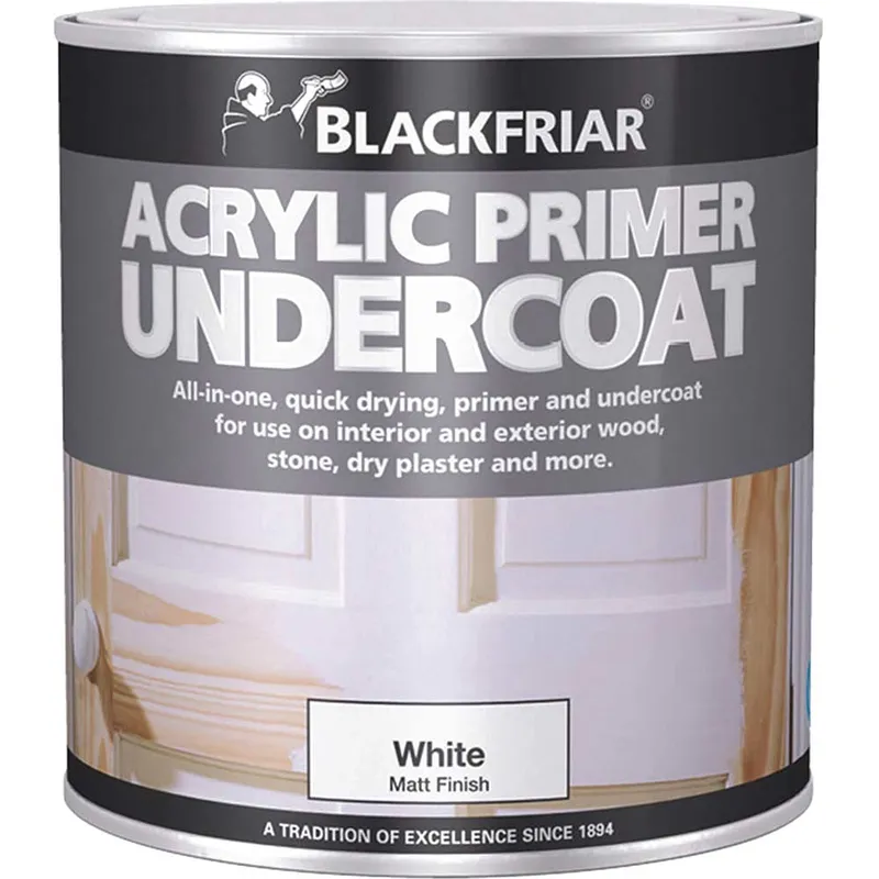 Blackfriar Quick Drying Acrylic Primer Undercoat Grey 500ml