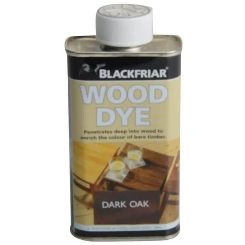 Wood Dye Dark Oak 250ml BKFWDDO250 - Blackfriar