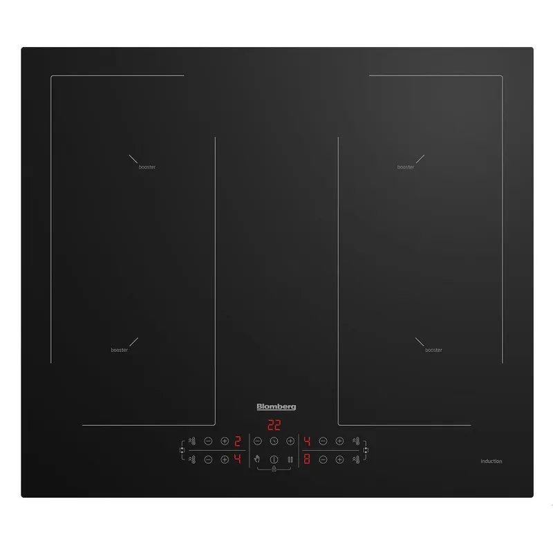 Blomberg MIN54483N 59cm Frameless 4 Zone Bridgeable Induction Hob - Black
