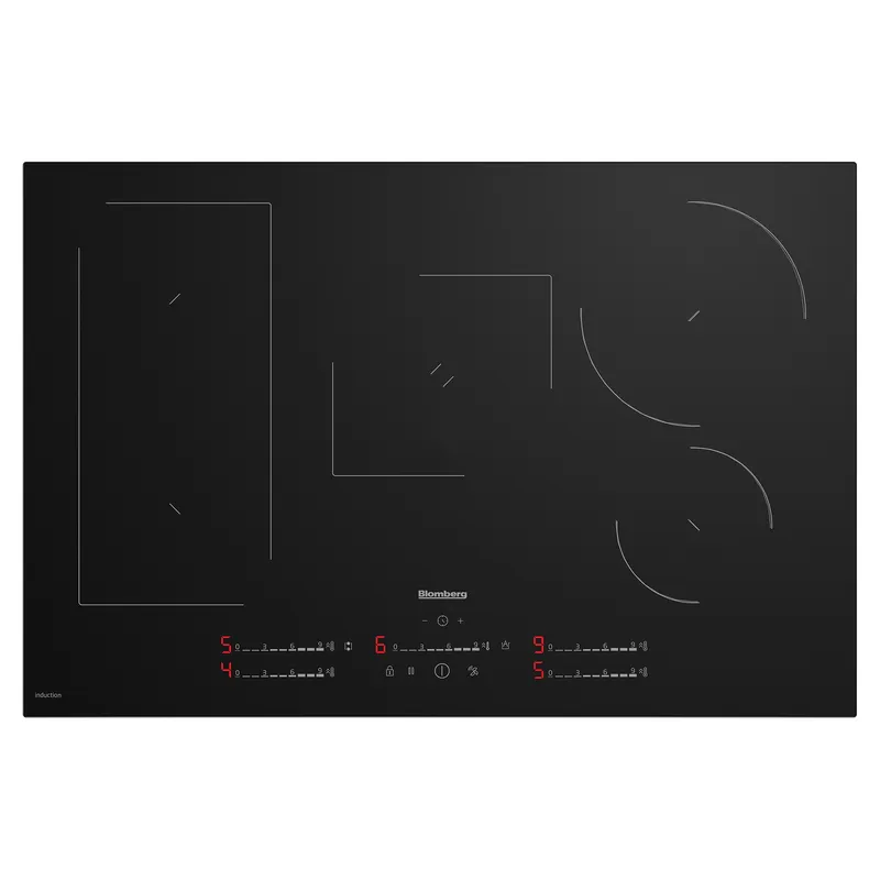 Blomberg MIX55487N 78cm Frameless 5 Zone Flex Induction Hob - Black