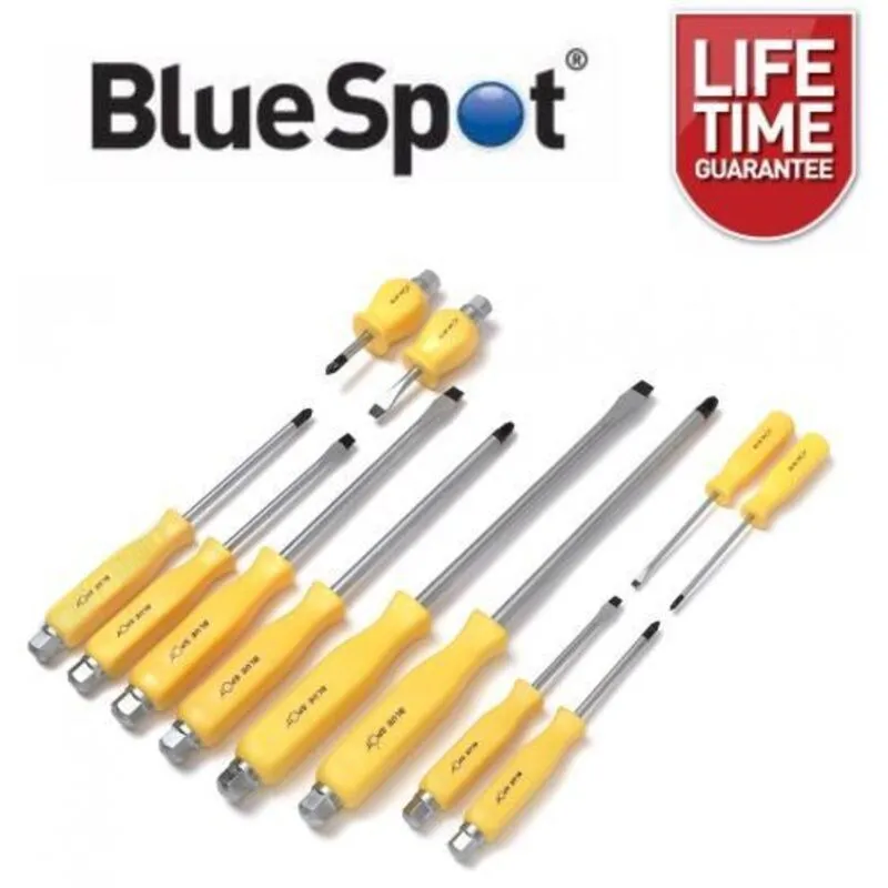 BlueSpot Tools 12058 Hex Drive Screwdriver Set,12 Piece