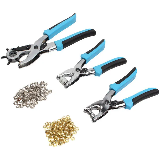 Blue Spot Tools 3 Piece Punch And Eyelet Plier Set