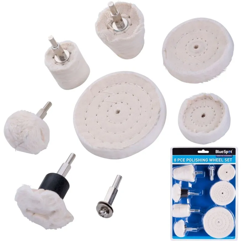 Blue Spot Tools Blue Spot 8 Piece Polishing Wheel Set