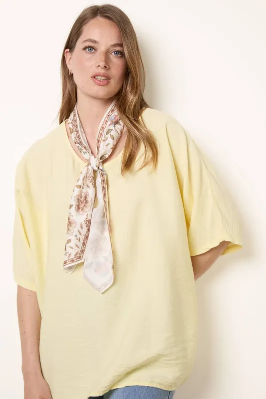 Blue Vanilla Women's Lemon Scarf Viscose Top Lemon female