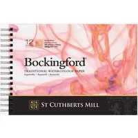 Bockingford : Watercolour Paper : Spiral Pad : 300gsm : A4 : Hot Pressed