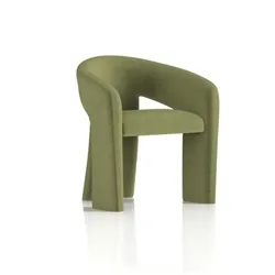 Boho Accent Chair Forest Green