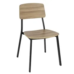Bolero Beaufort Wooden Interior Dining Chairs (2 pack)