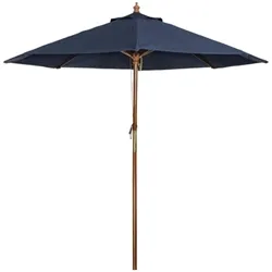 Bolero Round Parasol 3m Diameter Navy Blue