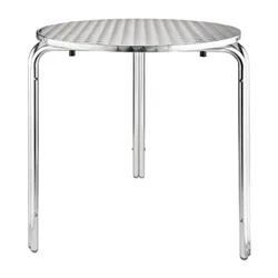 Bolero Round Stainless Steel Bistro Table 700mm