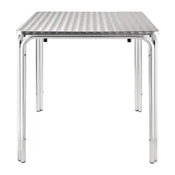 Bolero Square Stacking Table Stainless Steel 700mm