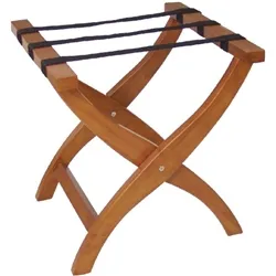 Bolero Wooden Suitcase Stand Honey