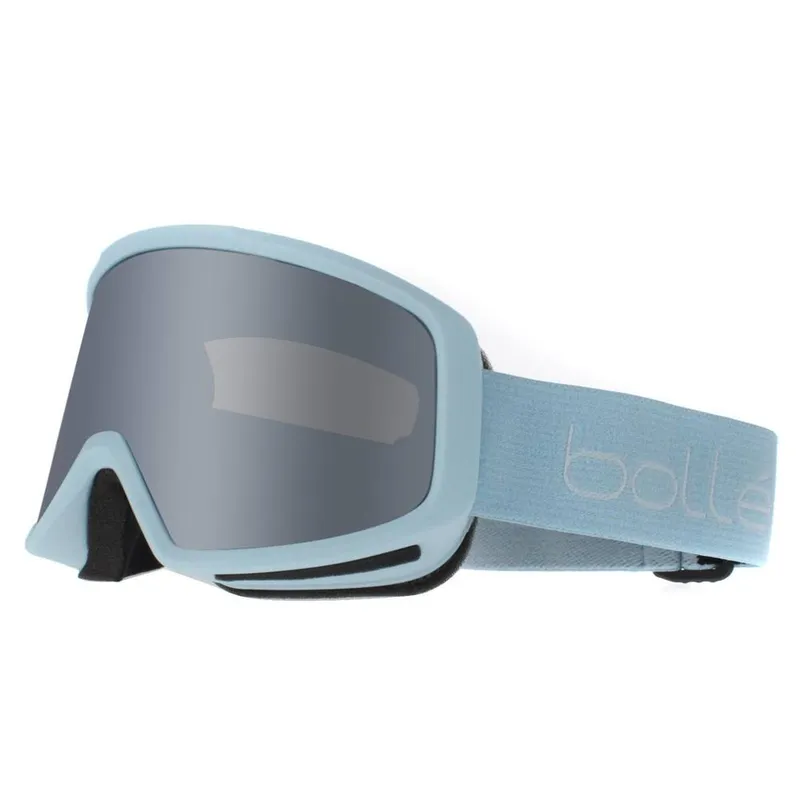 Bolle Bedrock Plus BG008008 Powder Blue Black Chrome Ski Goggles - Blue