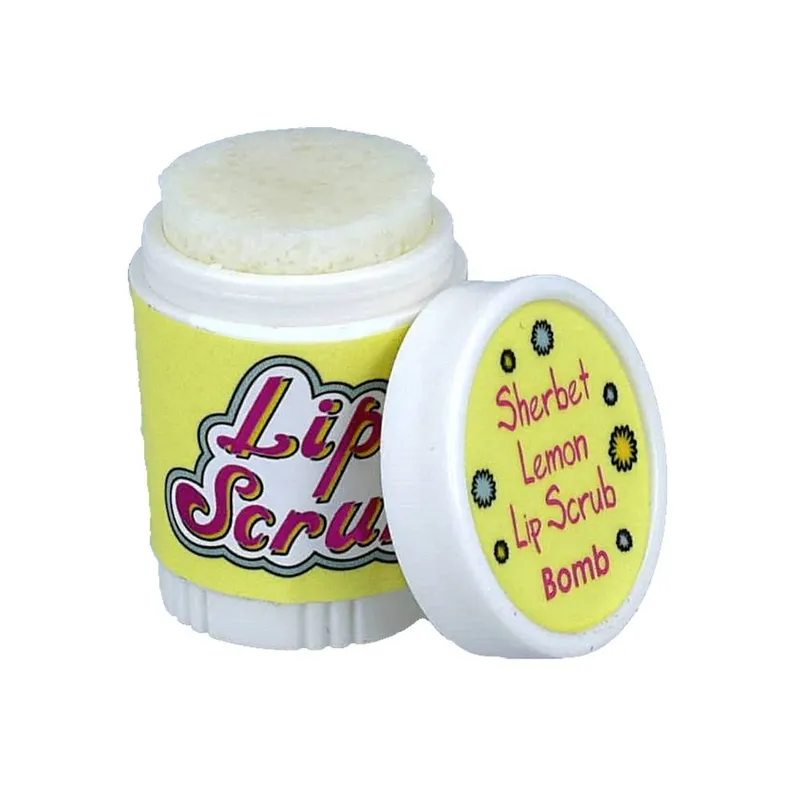 Bomb Cosmetics Women's Lip Scrub Sherbet Lemon in Yellow Yellow