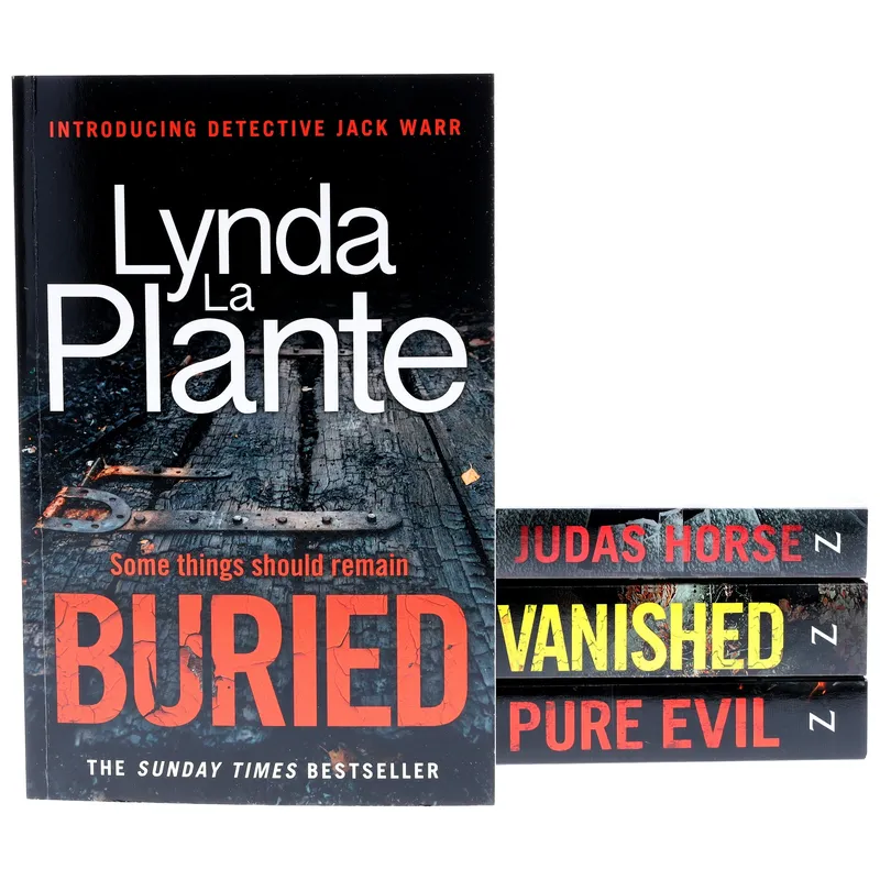 Zaffre Detective Jack Warr Series & Pure Evil 4 Books Collection Set By Lynda La Plante (Buried, Judas Horse, Vanished & Pure Evil)