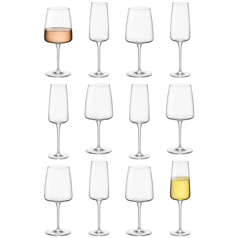 Bormioli Rocco 12pc Nexo Glass Stemware Set in Clear Clear