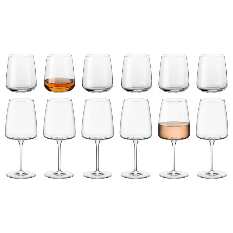Bormioli Rocco 12pc Nexo Glassware Set in Clear Clear