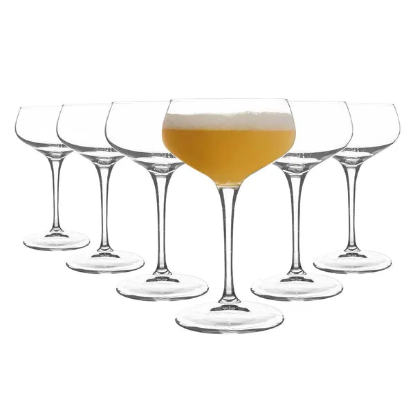 Bormioli Rocco 250ml Bartender Novecento Cocktail Glasses - Pack of Six