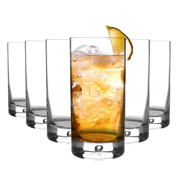Bormioli Rocco 375ml Barglass Highball Glasses - Pack of Six