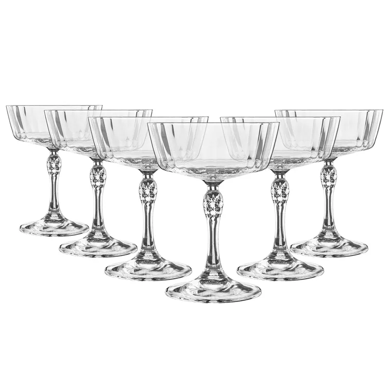 Bormioli Rocco 275ml America '20s Champagne Saucers - Pack of Six
