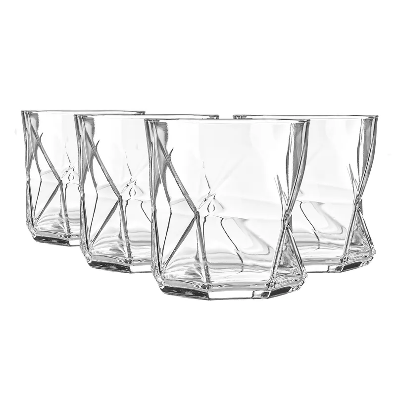 Bormioli Rocco Cassiopea Whisky Glasses - 330ml - Clear - Pack of 4 Clear