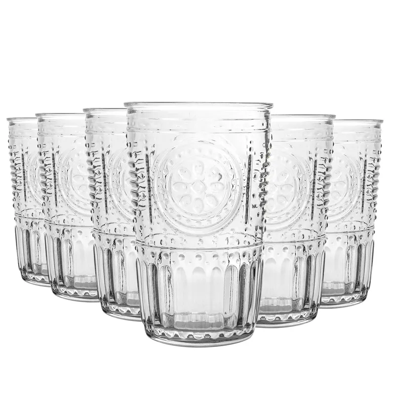 Bormioli Rocco 300ml Romantic Highball Glasses - Pack of Six