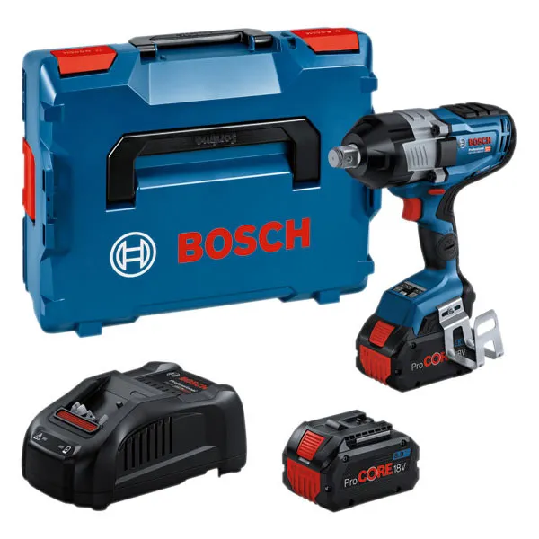 Bosch Diy 06019M1070 Gds 18V-1600 HC Biturbo Impact Wrench 18V 2 x...