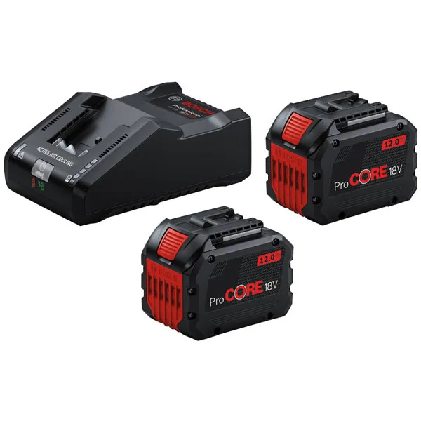 Bosch - 1600A02T5X ProCORE18V 12.0Ah Batteries & Charger Starter Kit 18V