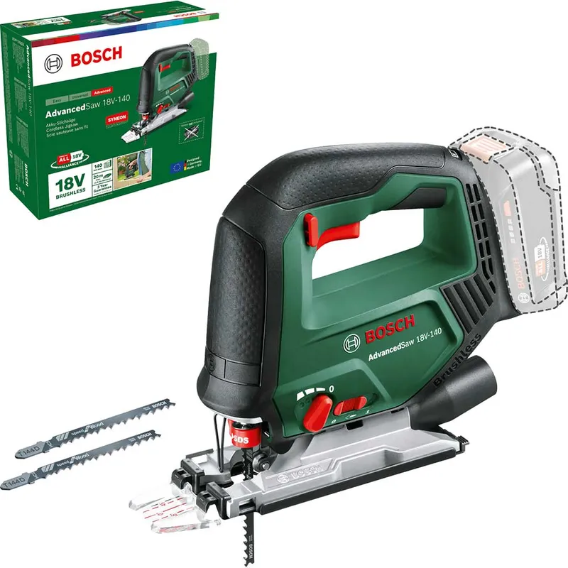 Bosch Cordless 18v Brushless Jigsaw AdvancedSaw 18V-140 - Bare Tool 0603013000