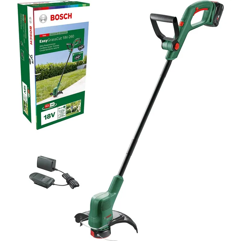 Bosch 18v Cordless Grass Line Trimmer EasyGrassCut 18V-26 + 2.5ah Battery Kit