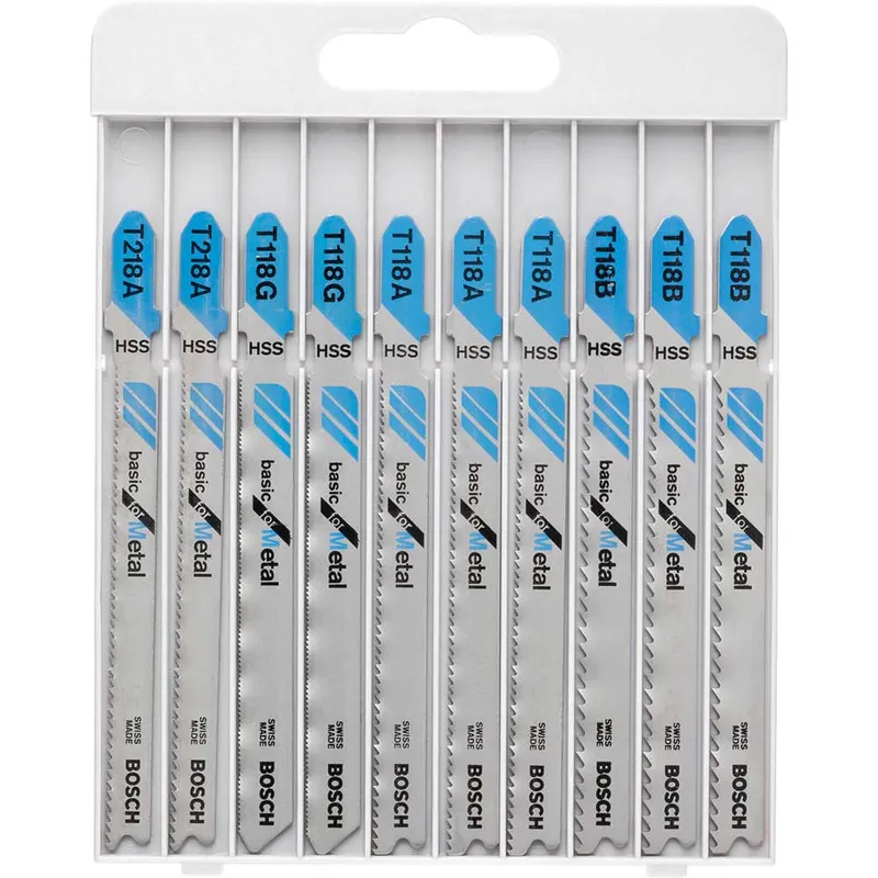 Bosch 10-piece jigsaw blade set Basic for Metal 2607010631