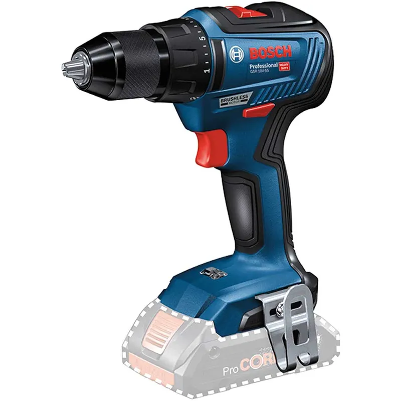 Bosch 06019H5202 Gsr 18V-55 Professional Drill Driver 18V Bare Unit