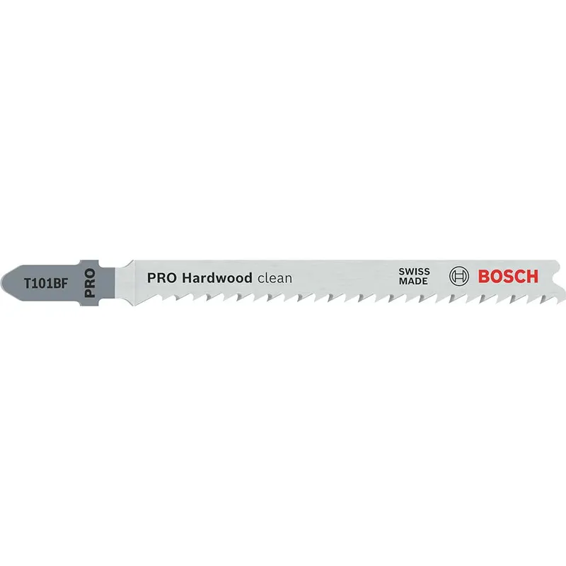 Bosch - T101 bf Clean for Hard Wood Jigsaw Blades - 2 608 634 234, Pack of 5