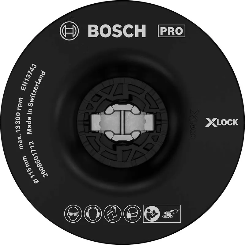 Bosch Pro cutting/grinding Pro Backing Pad Medium 115mm X-Lock 2608601712