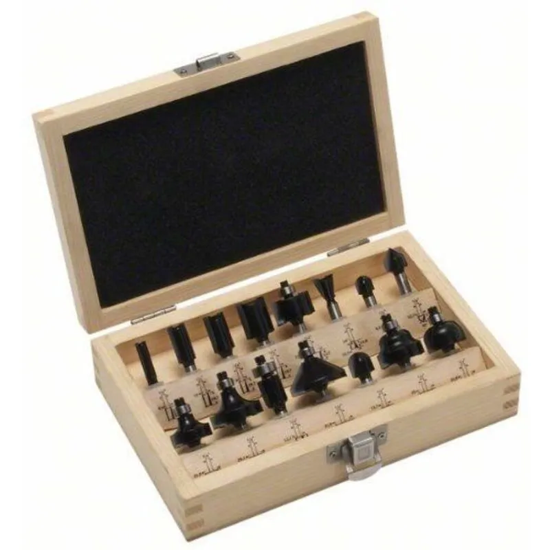 Bosch Home and Garden Bosch 15 Piece 1/4" Router Bit Set