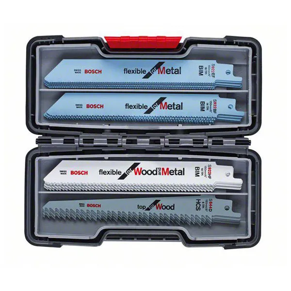 Bosch 2607010902 Sabre Saw Blade Set Wood/Metal 20-Part Tough Box