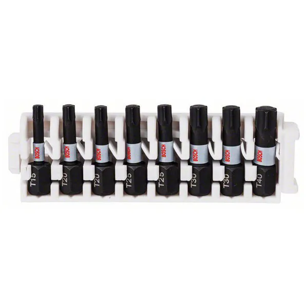 Bosch 2608522322 Impact Control Star Bits T15-T40 Set Durable & Robust