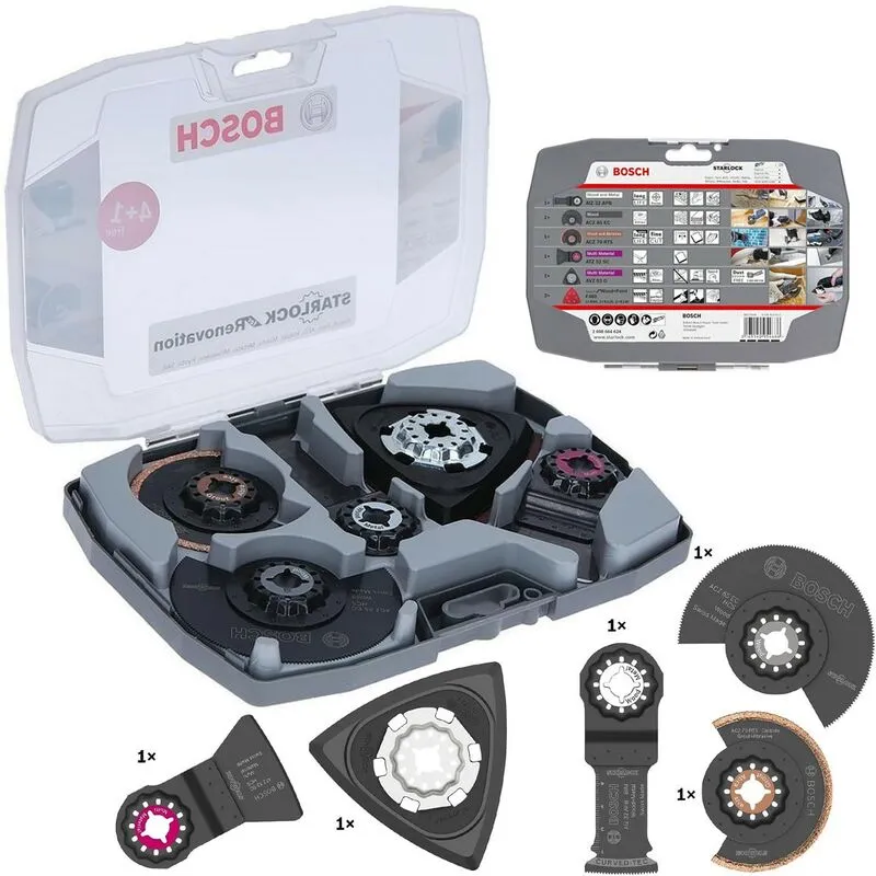 Bosch 2608664624 Best of Renovation Plunge Saw Blade Set 4+1 Starlock