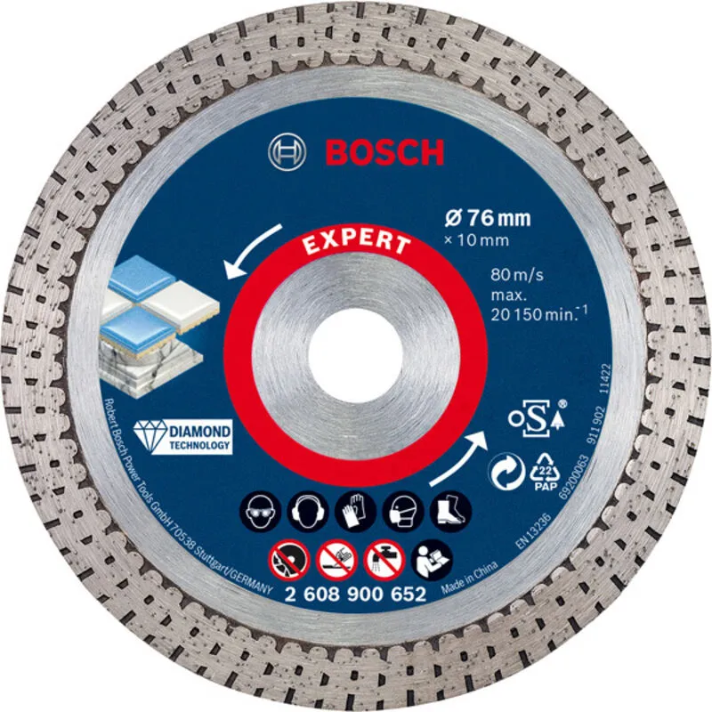 Bosch 2608900652 Expert HardCeramic Diamond Disc 76mm Precise Cuts