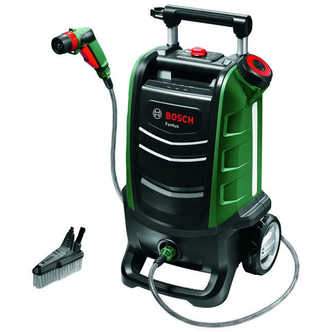 Bosch Home and Garden Bosch Fontus Gen II P4A 18v Cordless Low Pressure Washer 20 Bar No Batteries No Battery Charger